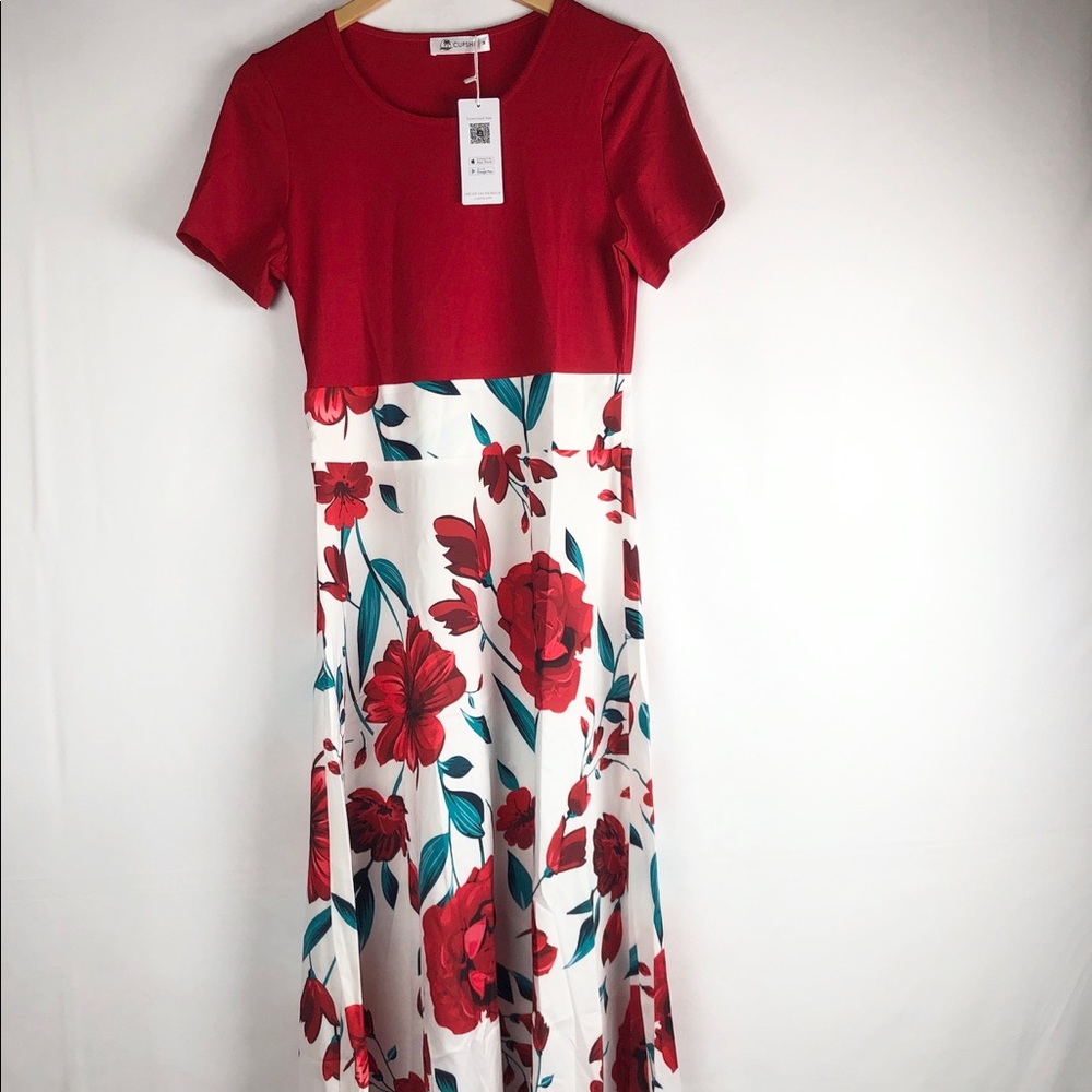 Cupshe floral print maxi dress